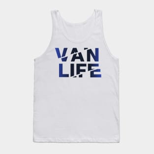 Vanlife: Tracks - Blue fade Tank Top